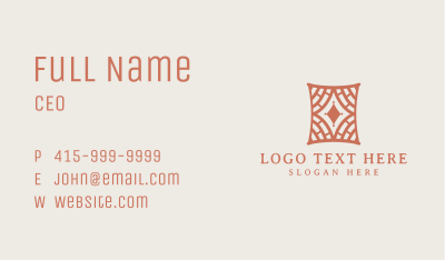 Home Decor Pattern Business Card Image Preview