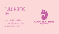 Purple Swan Wing Business Card Image Preview