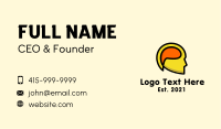 Mind Chat Head  Business Card Design