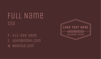 Western Hexagon Business Business Card Image Preview