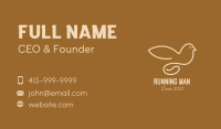 Coffee Bean Dove  Business Card Image Preview