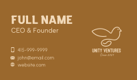 Coffee Bean Dove  Business Card Image Preview