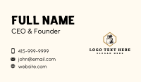 Wood Axe Carpentry Business Card Image Preview