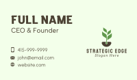 Soil Leaf Sprout Business Card Image Preview