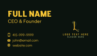 Modern Script Letter L Business Card Image Preview