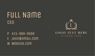 Elegant Boutique Lettermark Business Card Image Preview