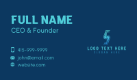 Electric Thunder Lightning Business Card Preview