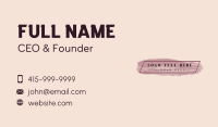 Brush Stroke Salon Business Card Image Preview