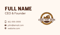 Carpentry Lumberjack Woodwork Business Card Preview