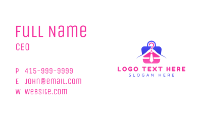 Shopping Clothing Hanger Business Card Image Preview