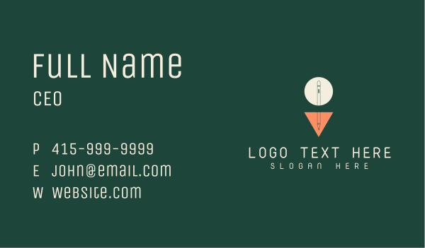 Geometric Writer Pen Business Card Design Image Preview