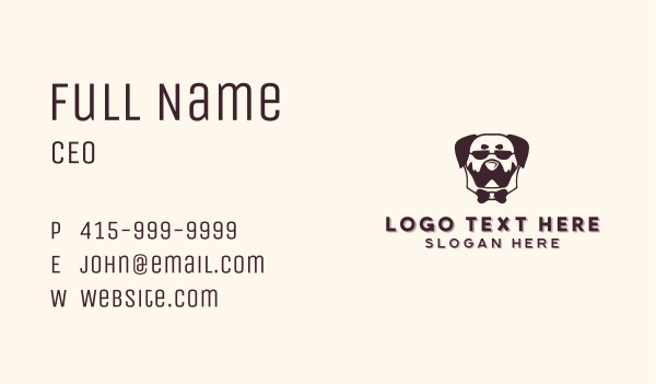 Sunglasses Dog Accessory Business Card Design Image Preview