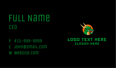 Angry Dragon Gaming Business Card Image Preview