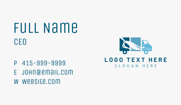Sanitation Cleaning Truck Business Card Design Image Preview