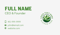 Fresh Organic Leaf Business Card Image Preview