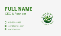 Fresh Organic Leaf Business Card Design