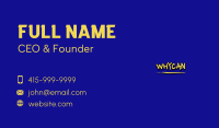 Creative Mural Wordmark Business Card Image Preview