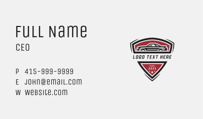 Race Car Mechanic Business Card Image Preview