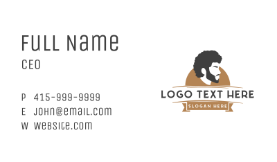 Man Beard Model Business Card Image Preview