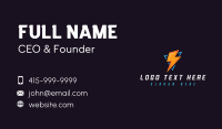 Thunder Electric Bolt Business Card Design