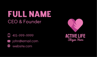 Pink Flaming Heart Business Card Image Preview