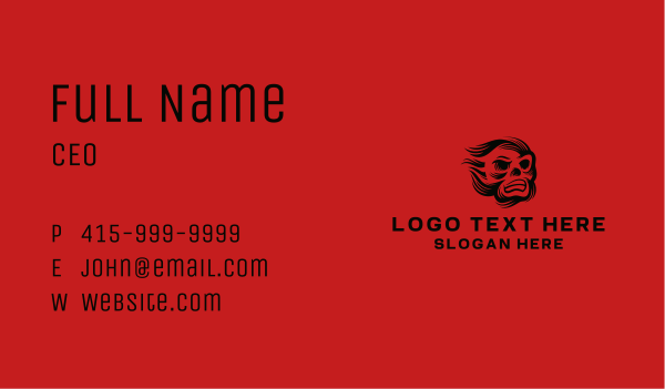 Angry Gaming Mascot Business Card Design Image Preview