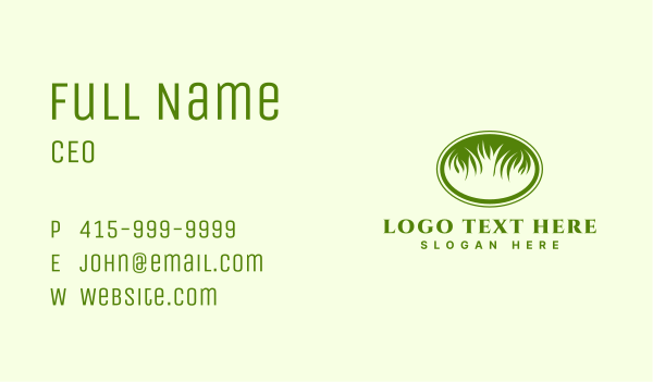 Nature Plant Grass Business Card Design Image Preview