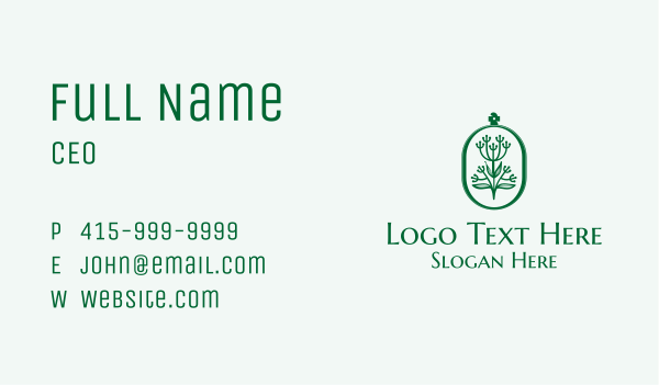 Organic Floral Fragrance  Business Card Design Image Preview