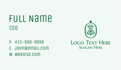 Organic Floral Fragrance  Business Card Image Preview