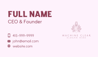 Organic Feminine Leaves  Business Card Image Preview