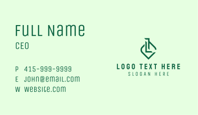 Company Business Letter L Business Card Image Preview