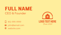 Orange Burger House  Business Card Design