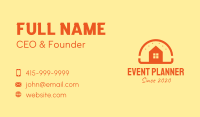 Orange Burger House  Business Card Image Preview