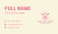 Cartoon Sheep Yarn Business Card Preview