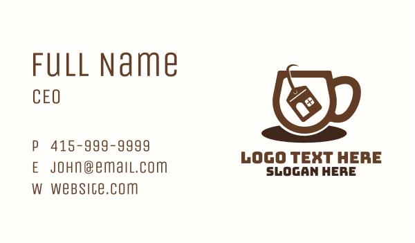 Teabag House Business Card Design Image Preview