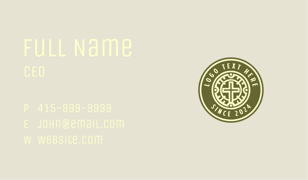 Christian Church Cross Business Card Design Image Preview