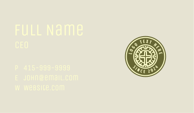 Christian Church Cross Business Card Image Preview