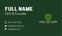 Wellness Leaf Waves Business Card Image Preview