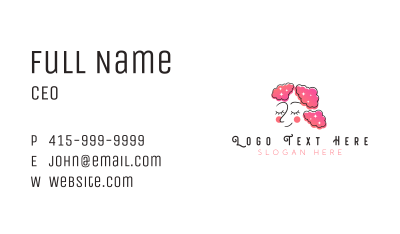 Cloud Hair Woman Business Card Image Preview
