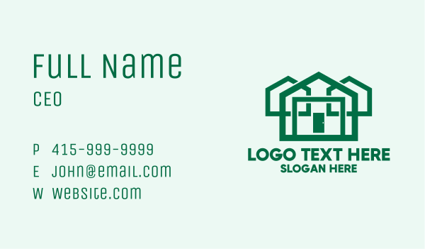 Eco Friendly House Construction Business Card Design Image Preview