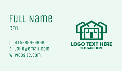 Eco Friendly House Construction Business Card