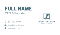 Calligraphy Pen Writing Business Card Image Preview