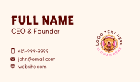 Bear Ice Cream Dessert Business Card Image Preview