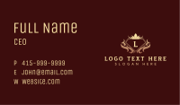 Luxury Diamond Decorative Crest Business Card Image Preview