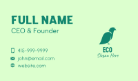 Green Eco Bird Business Card Image Preview