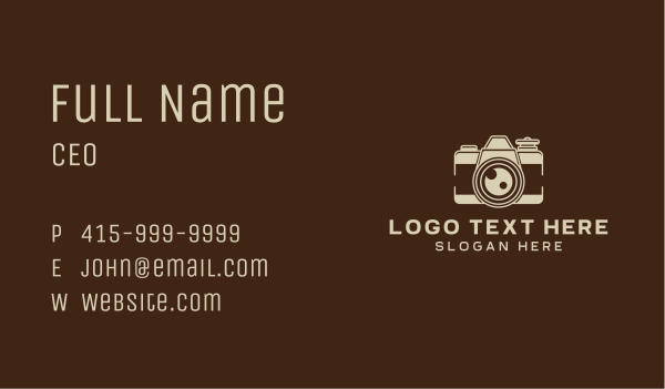 Content Creator Photographer  Business Card Design Image Preview