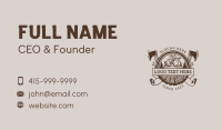 Hand Planer Carpentry Business Card Preview