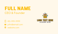 Yellow Monster Puppet Business Card Preview