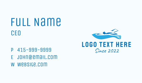 Blue Yacht Vehicle  Business Card Design Image Preview