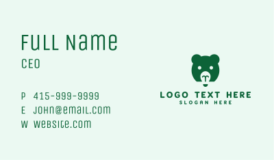 Bear Light Idea Business Card Image Preview
